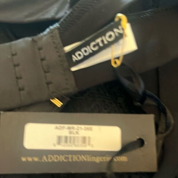 Addiction  Nouvelle Black Semi Sheer underwire Wire Bra - Picture 4 of 4